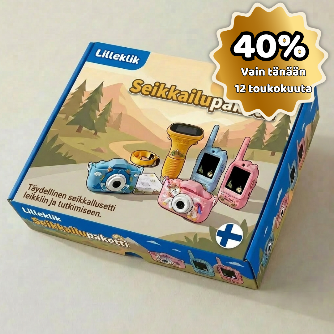 Lilleklikin Seikkailupaketti – aktiivista leikkiä ja luovaa tutkimista